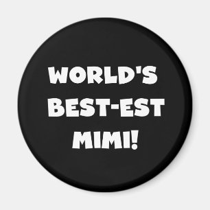 Aimant Cadeaux blancs de T-shirts des textes Mimi du