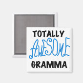 Aimant Cadeaux bleus totalement impressionnants de (Recto/Verso)