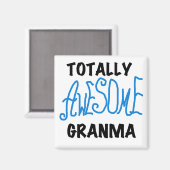 Aimant Cadeaux bleus totalement impressionnants de (Recto/Verso)