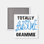 Aimant Cadeaux bleus totalement impressionnants de T-shir (Recto/Verso)