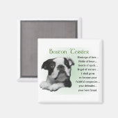 Aimant Cadeaux Boston Terrier (Recto/Verso)
