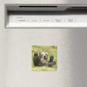Aimant Cadeaux Brown_Ours_Kodiak_Lovers (In Situ (Lave-vaisselle))