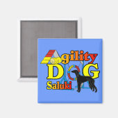 Aimant Cadeaux d'agilité Saluki (Recto/Verso)