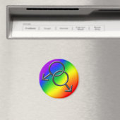 Aimant Cadeaux d'Amour Gay pride pour hommes (In Situ (Lave-vaisselle))