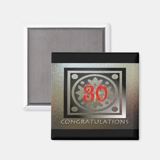 Aimant Cadeaux d'anniversaire de l'employé personnalisabl (Recto/Verso)