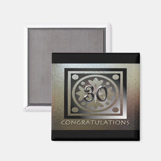 Aimant Cadeaux d'anniversaire de l'employé personnalisabl (Recto/Verso)