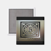 Aimant Cadeaux d'anniversaire de l'employé personnalisabl (Recto/Verso)