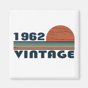 Aimant Cadeaux d'anniversaire vintages personnalisés