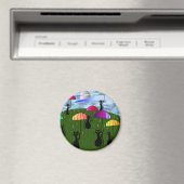 Aimant Cadeaux d'art Amoureux de les chats noirs (In Situ (Lave-vaisselle))