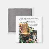Aimant Cadeaux d'art Collie Tri-Color (Recto/Verso)
