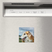 Aimant Cadeaux d'art de Borzoi (In Situ (Lave-vaisselle))