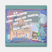 Aimant Cadeaux d'art pour enseignants retraités (Devant)