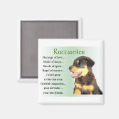 Aimant Cadeaux d'art Rottweiler (Recto/Verso)