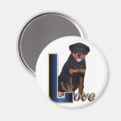 Aimant Cadeaux d'art Rottweiler (Recto/Verso)
