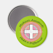 Aimant Cadeaux d'Assistant Médicale uniques (Recto/Verso)