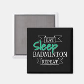 Aimant Cadeaux de Badminton (Recto/Verso)