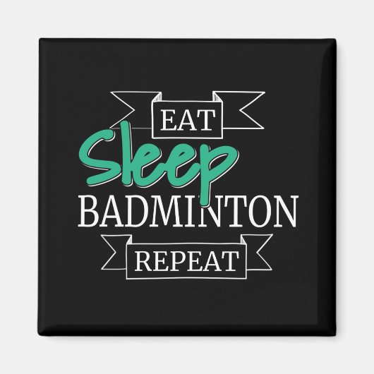 Aimant Cadeaux de Badminton (Devant)