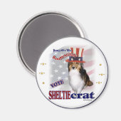 Aimant Cadeaux de Berger des Shetland Sheltie (Recto/Verso)