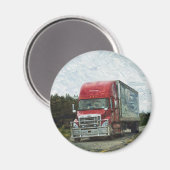 Aimant Cadeaux de CAMIONNEURS d'INSTALLATION de CAMION de (Recto/Verso)