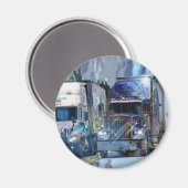 Aimant Cadeaux de CAMIONNEURS d'INSTALLATION de CAMION de (Recto/Verso)