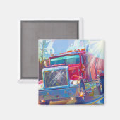 Aimant Cadeaux de CAMIONNEURS d'INSTALLATION de CAMION de (Recto/Verso)