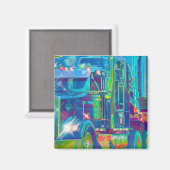 Aimant Cadeaux de CAMIONNEURS d'INSTALLATION de CAMION de (Recto/Verso)