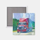 Aimant Cadeaux de CAMIONNEURS d'INSTALLATION de CAMION de (Recto/Verso)