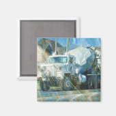 Aimant Cadeaux de CAMIONNEURS d'INSTALLATION de CAMION de (Recto/Verso)