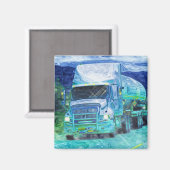 Aimant Cadeaux de CAMIONNEURS d'INSTALLATION de CAMION de (Recto/Verso)