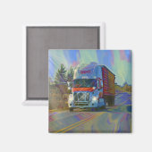 Aimant Cadeaux de CAMIONNEURS d'INSTALLATION de CAMION de (Recto/Verso)