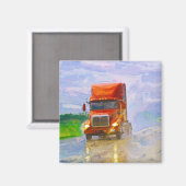 Aimant Cadeaux de CAMIONNEURS d'INSTALLATION de CAMION de (Recto/Verso)