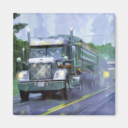 Aimant Cadeaux de CAMIONNEURS d'INSTALLATION de CAMION de (Devant)