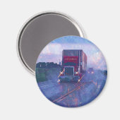 Aimant Cadeaux de CAMIONNEURS d'INSTALLATION de CAMION de (Recto/Verso)