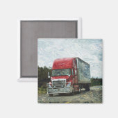 Aimant Cadeaux de CAMIONNEURS d'INSTALLATION de CAMION de (Recto/Verso)