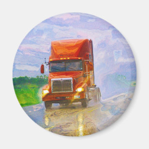 Aimant Cadeaux de CAMIONNEURS d'INSTALLATION de CAMION de