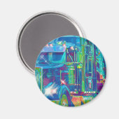 Aimant Cadeaux de CAMIONNEURS d'INSTALLATION de CAMION de (Recto/Verso)