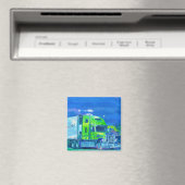 Aimant Cadeaux de CAMIONNEURS d'INSTALLATION de CAMION de (In Situ (Lave-vaisselle))