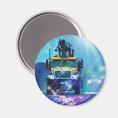 Aimant Cadeaux de CAMIONNEURS d'INSTALLATION de CAMION de (Recto/Verso)