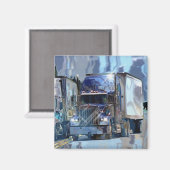 Aimant Cadeaux de CAMIONNEURS d'INSTALLATION de CAMION de (Recto/Verso)