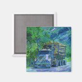 Aimant Cadeaux de CAMIONNEURS d'INSTALLATION de CAMION de (Recto/Verso)