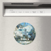 Aimant Cadeaux de CAMIONNEURS d'INSTALLATION de CAMION de (In Situ (Lave-vaisselle))