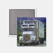 Aimant Cadeaux de CAMIONNEURS d'INSTALLATION de CAMION de (Recto/Verso)