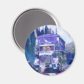 Aimant Cadeaux de CAMIONNEURS d'INSTALLATION de CAMION de (Recto/Verso)