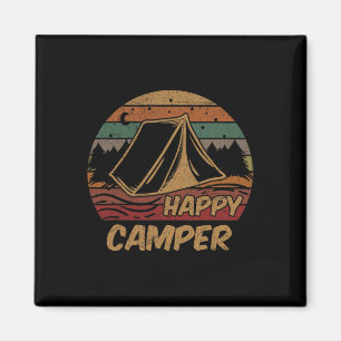 Aimant Cadeaux de camping Joyeux campeur Scout amoureux d