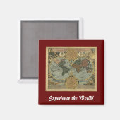 Aimant Cadeaux de cartes du Vieux-Monde (Recto/Verso)