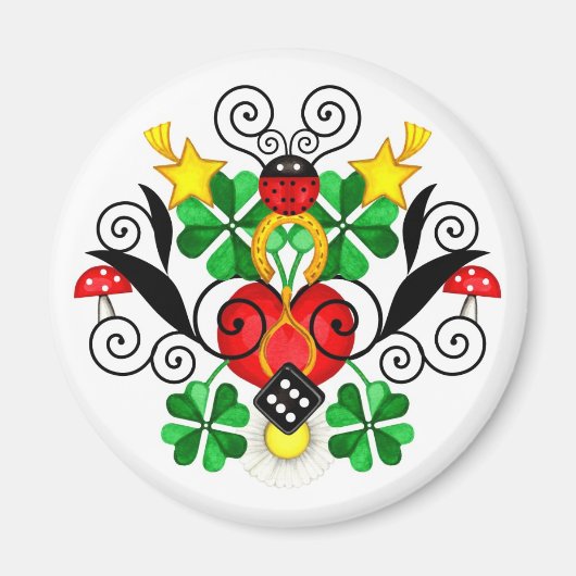 Aimant Cadeaux de chance (Devant)