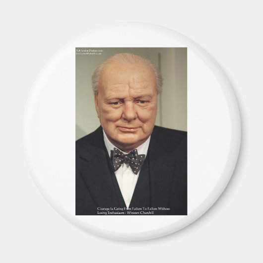 Aimant Cadeaux de citation de sagesse d'échec de Winston (Devant)