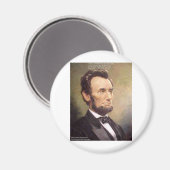 Aimant Cadeaux de citations d'Abe Lincoln "Plus sage" T-s (Recto/Verso)