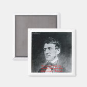 Aimant Cadeaux de citations d'Emerson "Créez l'acte" de s (Recto/Verso)