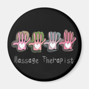 Aimant Cadeaux de conception de mains" de thérapeute de